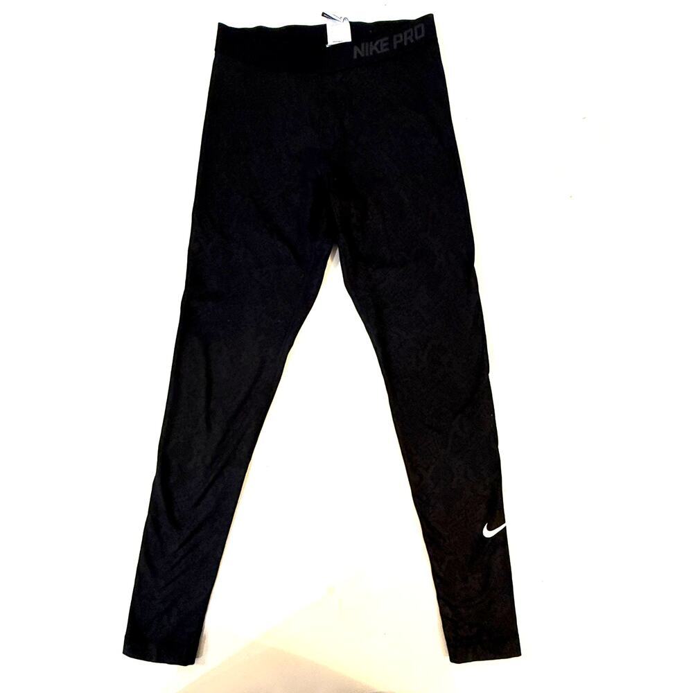 Nike Pro Dri-FIT Compression Leggings Men’s‎ M Black Snakeskin Athletic Pants